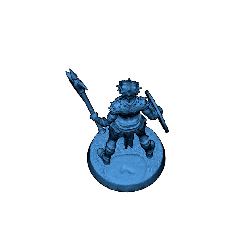 3D модель Синий драконорожденный воин - фото 4