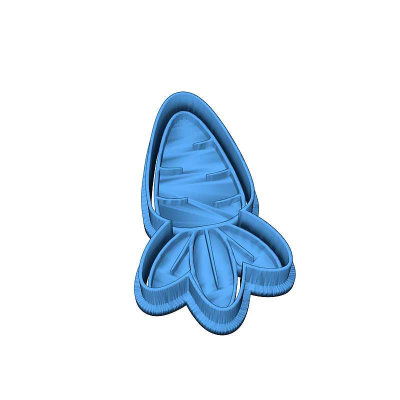 3D модель Формочка для печенья «Морковка» на Пасху - фото 6