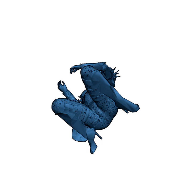 3D модель Девушка с львицей - 3D модель для печати - фото 34