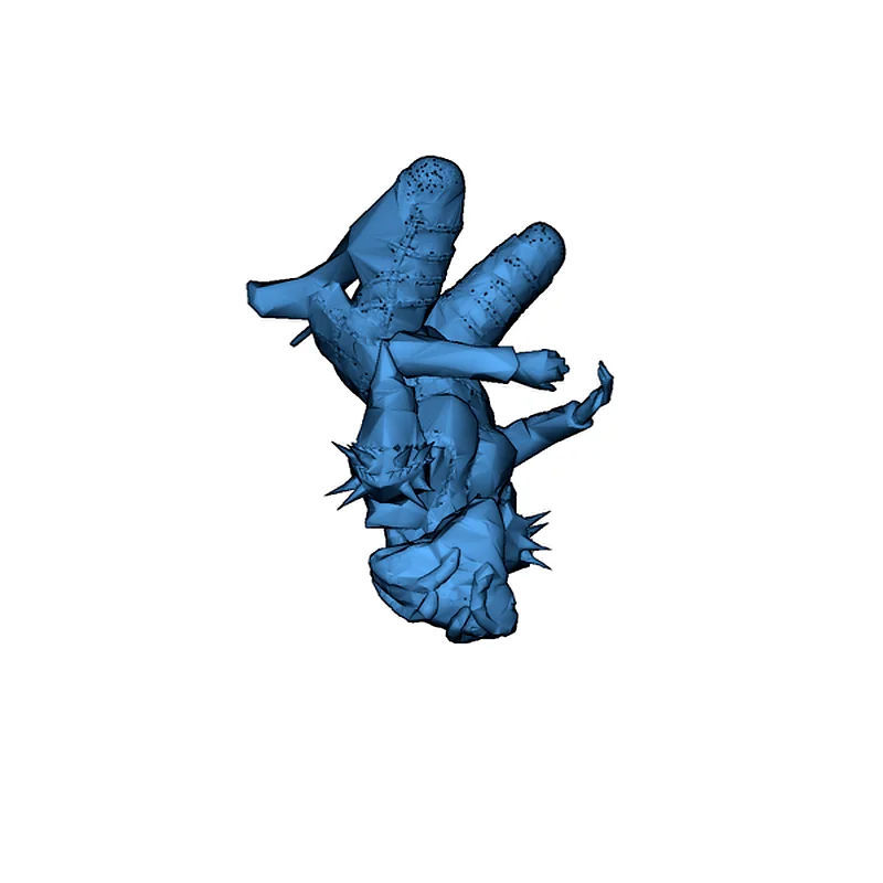 3D модель Девушка с львицей - 3D модель для печати - фото 33