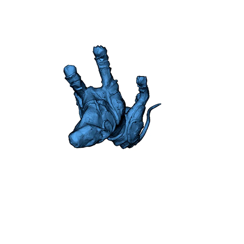 3D модель Девушка с львицей - 3D модель для печати - фото 39