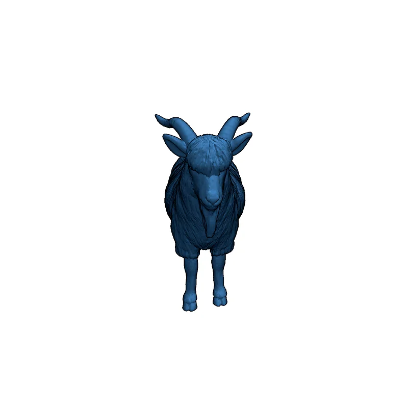 3D модель 3D модель козы для печати - фото 10