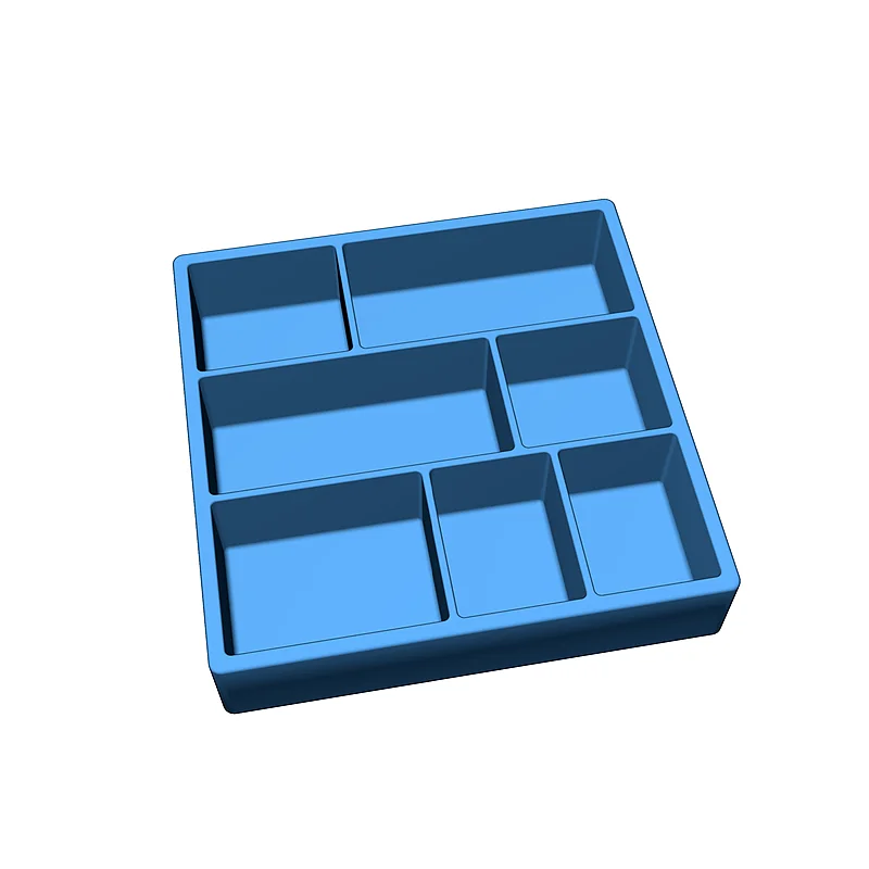 3D модель Стеллаж для коллекций на стену – 233мм - фото 3