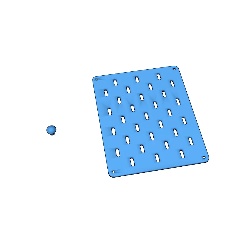 3D модель Параметрическая панель Skadis (Solidworks) - фото 42