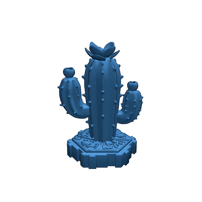 3D модель Модель плиток кактусов для Heroscape - фото 5