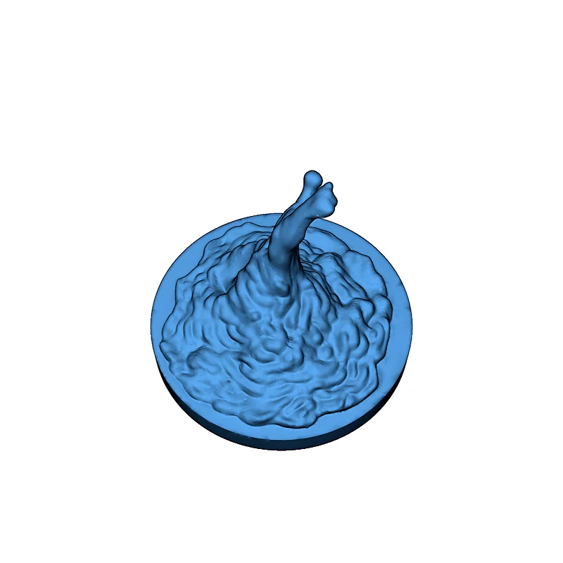 3D модель Серая слизь - 3D Модель - фото 4