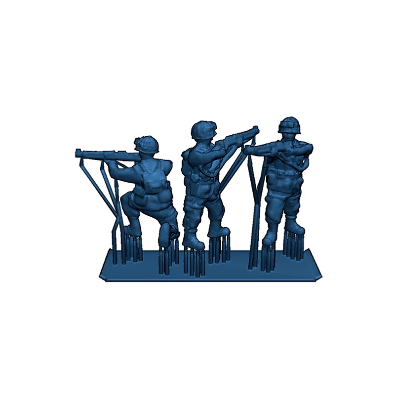 3D модель Модель солдатов ВДВ США времен Второй мировой войны - фото 6