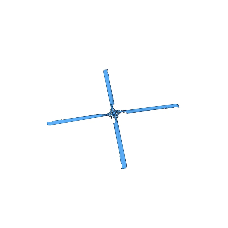 3D модель 3D модель Blackhawk Solid с лопастями - фото 4