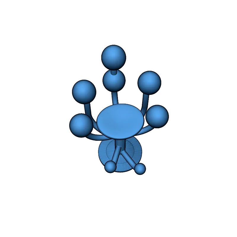 3D модель Глобус-стул AFA - Galaxy в масштабе 4,5 дюйма - фото 3