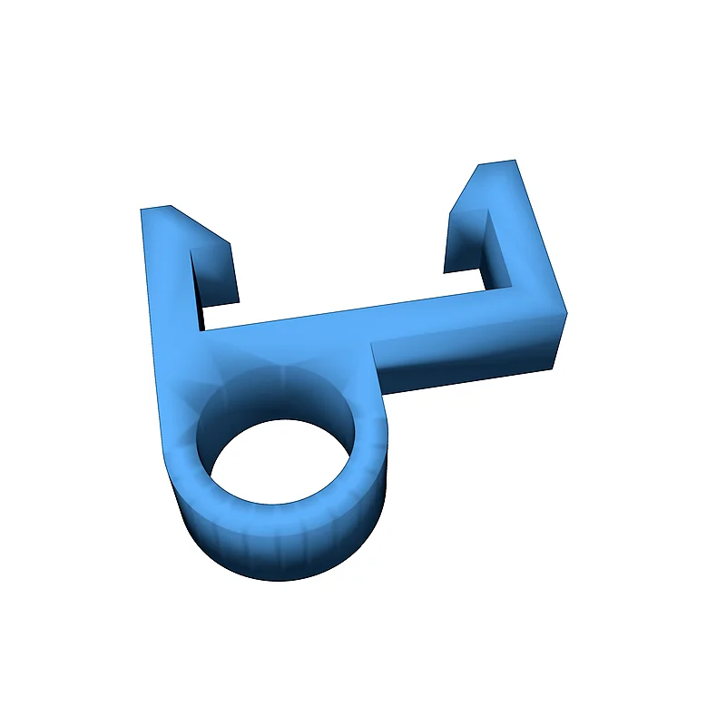 3D модель Клипсы для направляющей Bowden 15mm - фото 9