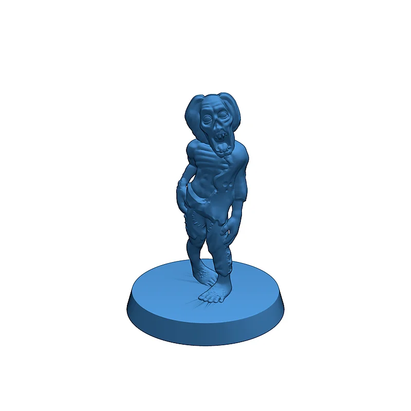 3D модель Миниатюра зомби 28 мм без поддержки - фото 5