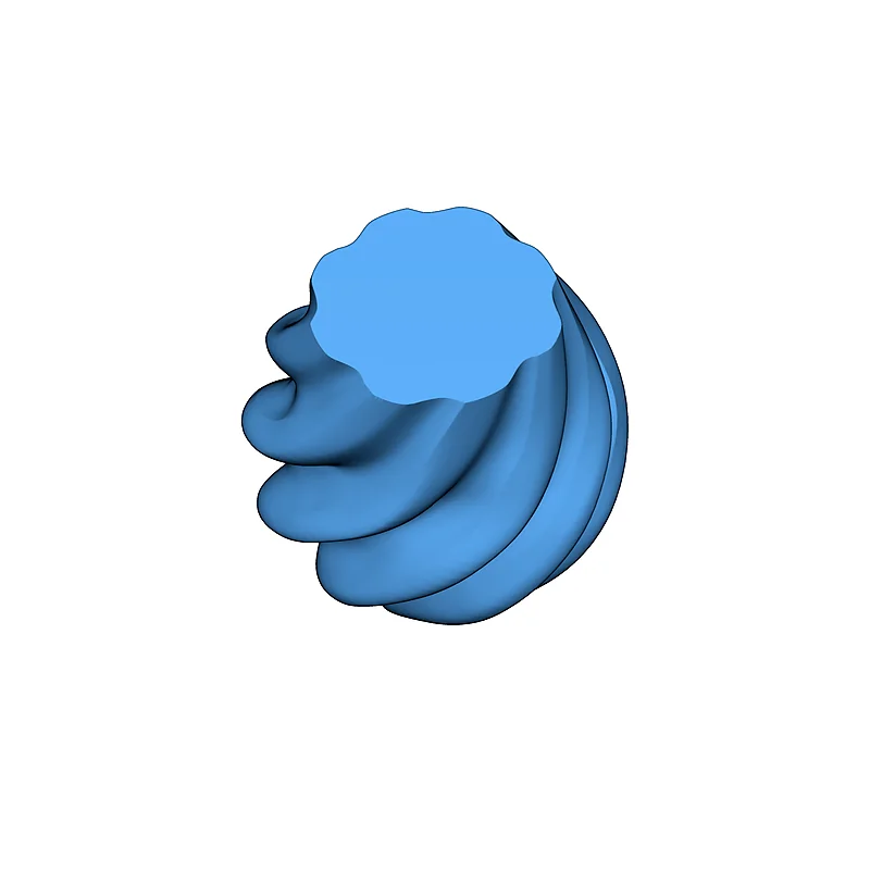 3D модель Елегантна спіральна ваза та тримач для ручок - фото 5