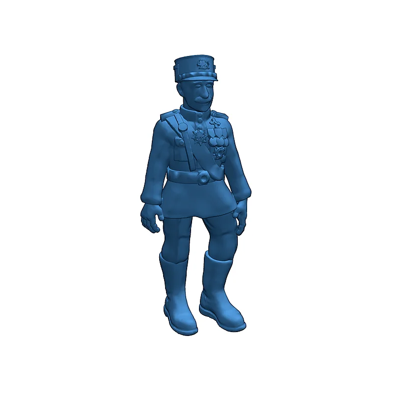 3D модель 28мм Иранский Шах - Реза Пехлеви - фото 3