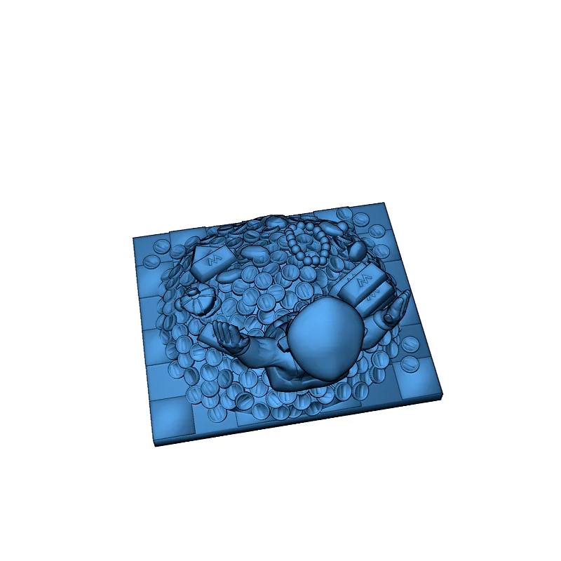 3D модель Обложка игры Wario World для Gamecube - фото 3