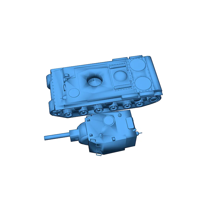 3D модель 3D-модель танка KV-2 - фото 5