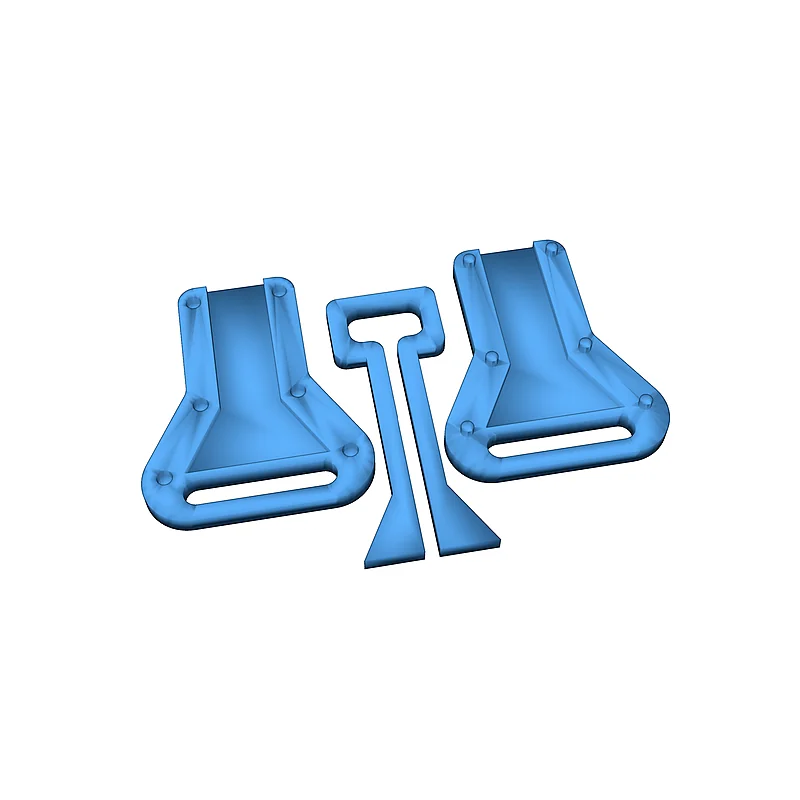 3D модель Модель: Застежка-молния (3 детали) - фото 4