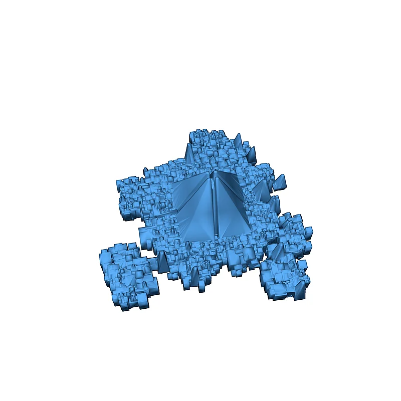 Эпическая хромированная пирамида воина