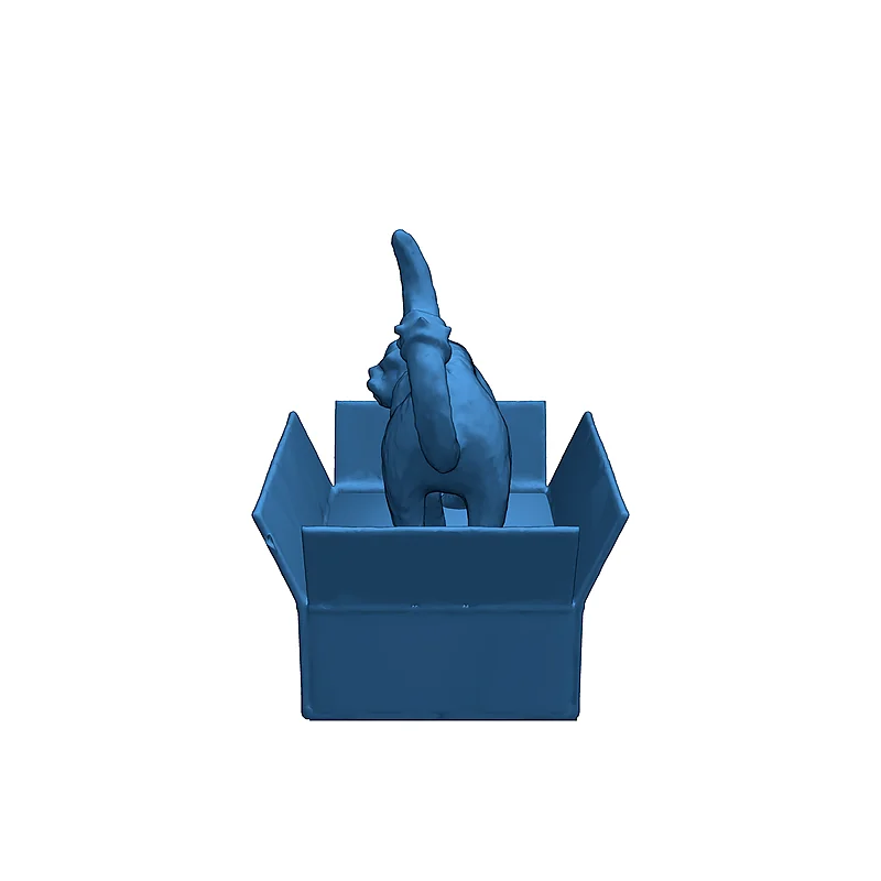 3D модель Миниатюра Кота Шрёдингера - фото 9