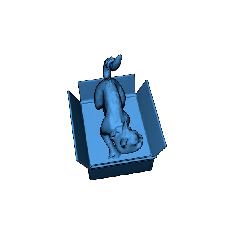 3D модель Миниатюра Кота Шрёдингера - фото 4