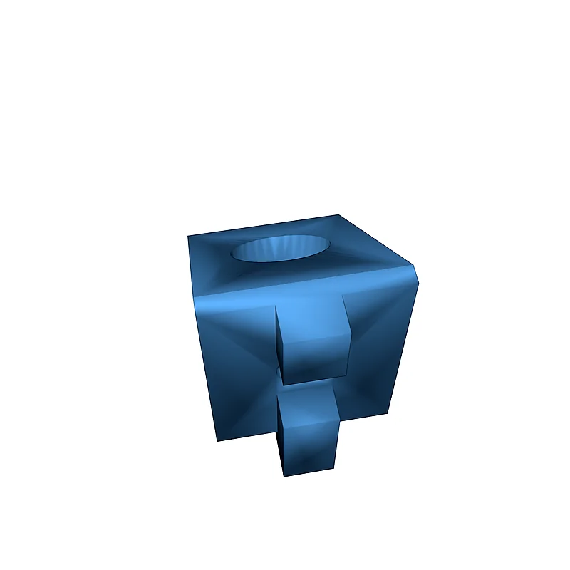 3D модель Угловая скоба для алюминиевых экструзий 20x20 мм - фото 5