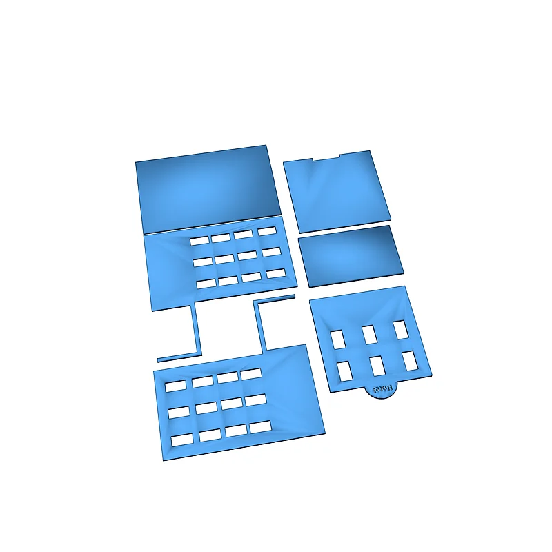 3D модель Модель отеля для лазерной резки и 3D-печати - фото 5