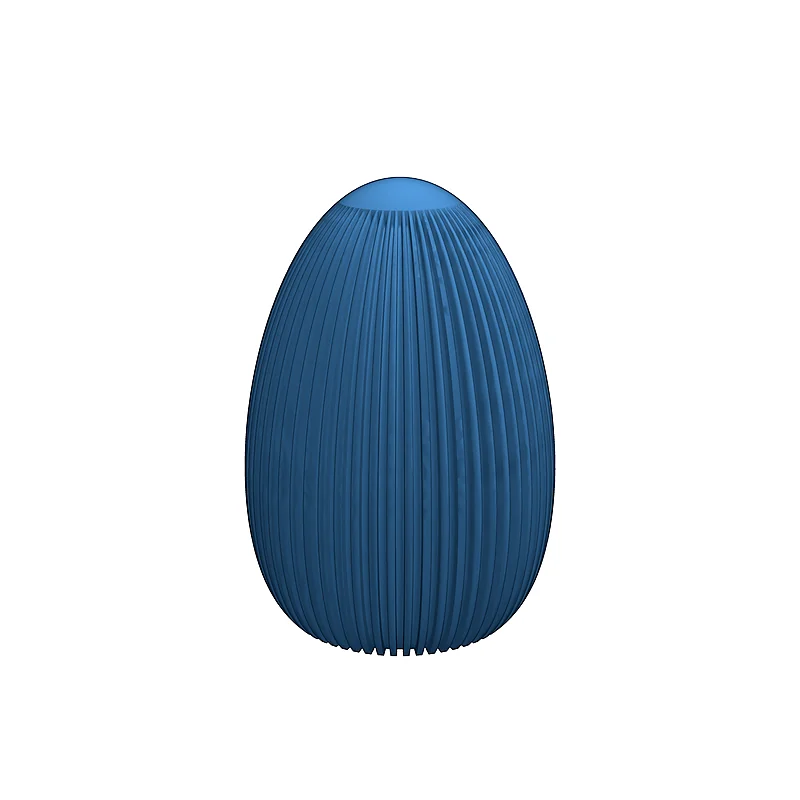 3D модель Современные декоративные яйца к Пасхе - Рифленые - фото 8