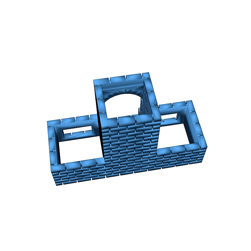 3D модель Модель кирпичного барбекю в масштабе 1:87 - фото 16