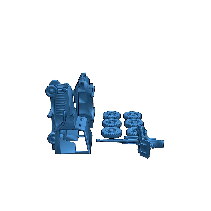 3D модель Модель Laffly W15 TCC - Анти-танковый трактор - фото 7