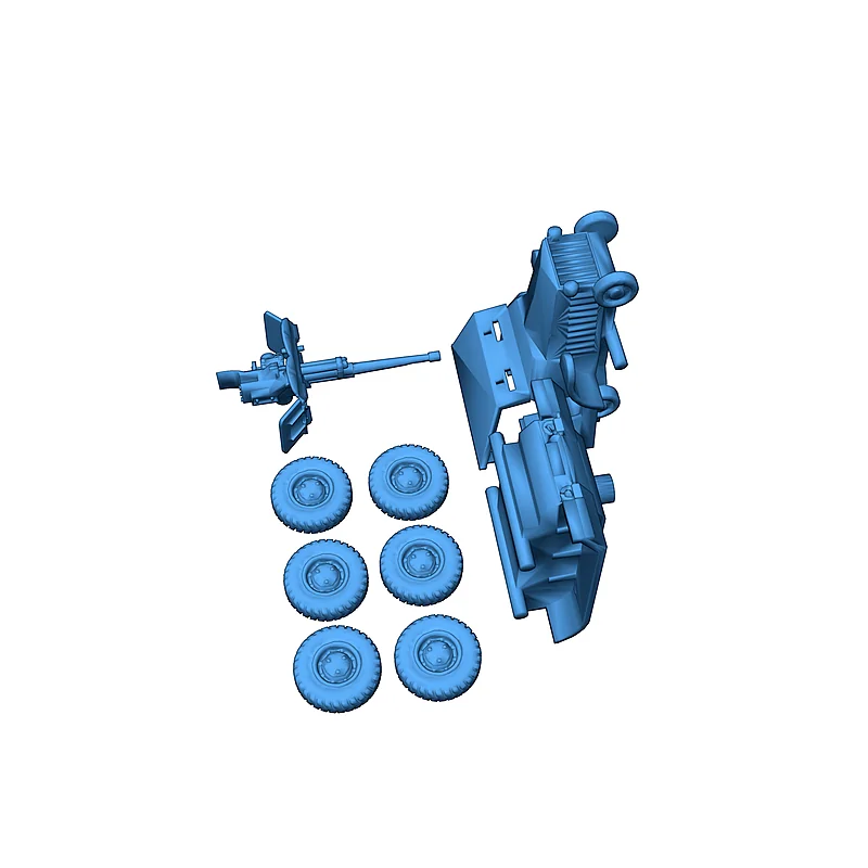 3D модель Модель Laffly W15 TCC - Анти-танковый трактор - фото 6