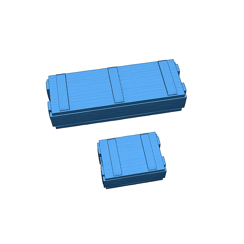 3D модель Набір дерев'яних ящиків для боєприпасів часів Другої світової війни - фото 2