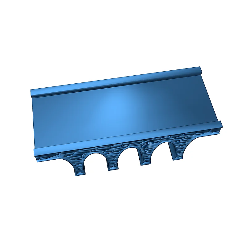 3D модель Модульный каменный арочный виадук N масштаба - фото 6