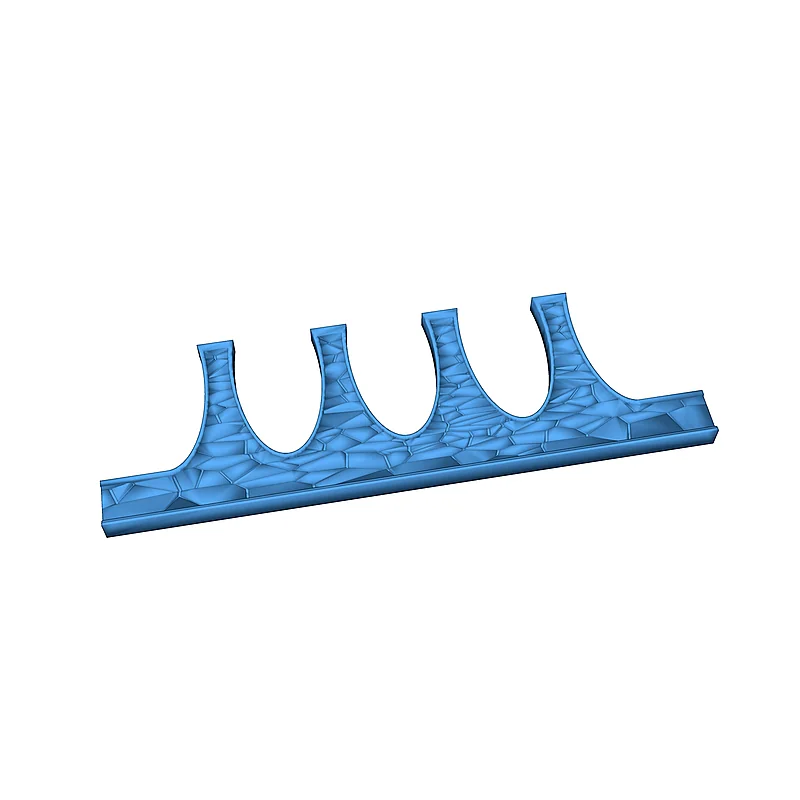 3D модель Модульный каменный арочный виадук N масштаба - фото 8