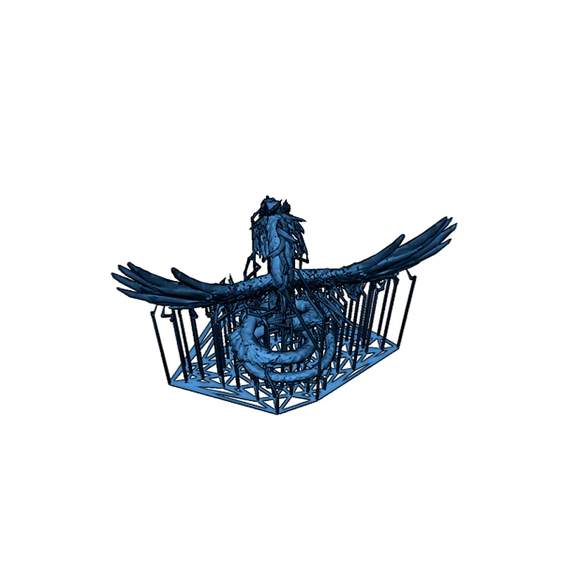 3D модель Миниатюра Quetz Coatl для настольных игр - фото 4