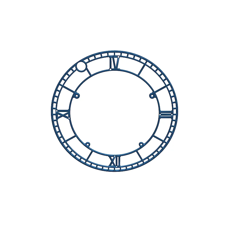 3D модель Настенные часы с анкерным механизмом и 8-часовым запасом хода - фото 91