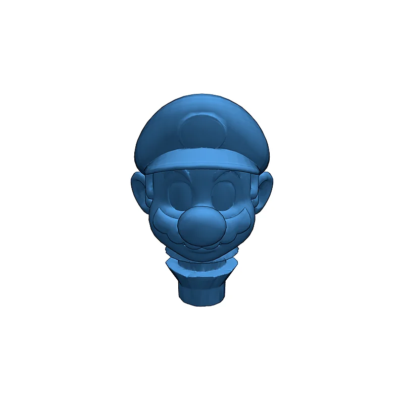 3D модель Голова Марио для 3D-печати - фото 3