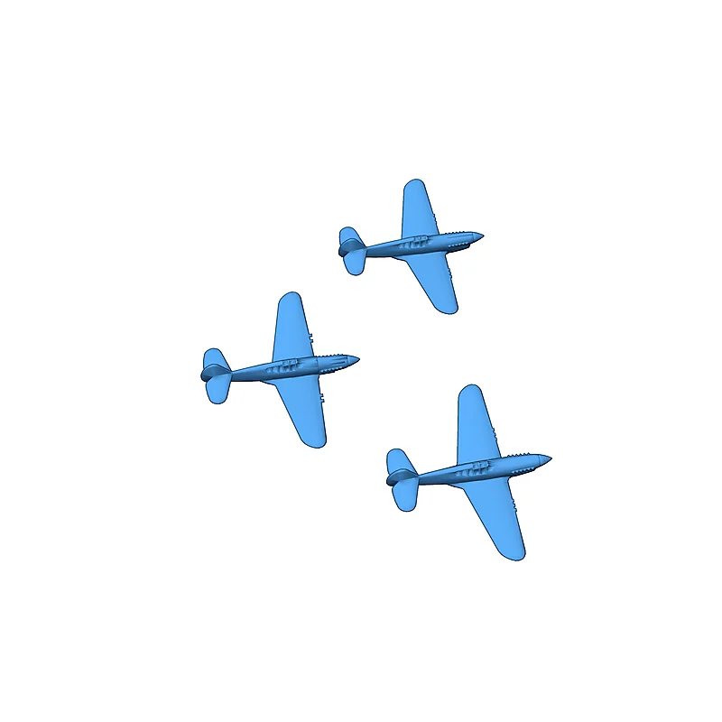 3D модель Модель P-40/H-81 3-pack для Blood Red Skies - фото 5