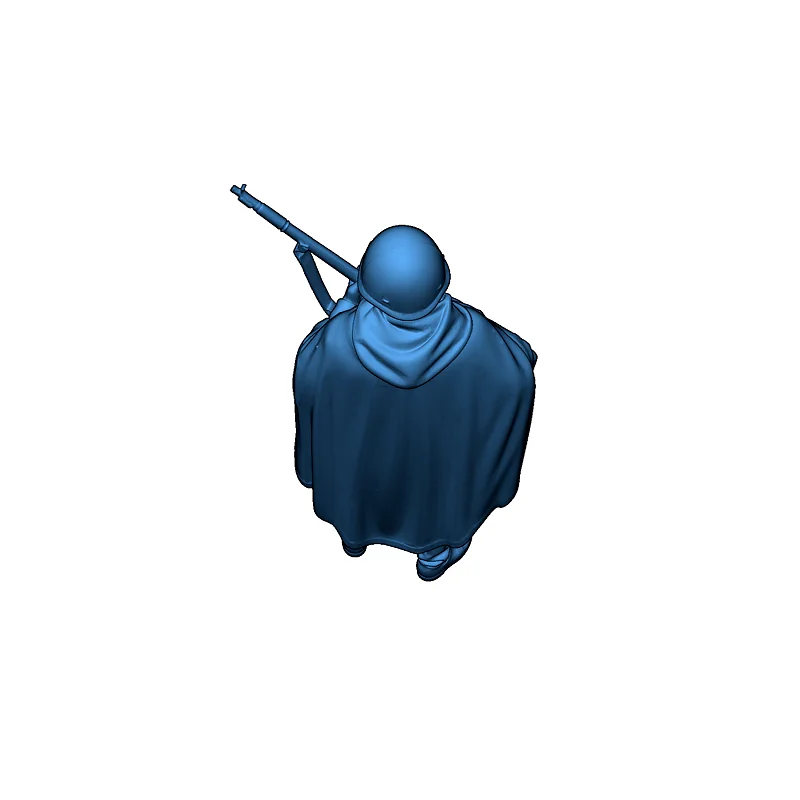 3D модель Солдат РККА - 3D Модель - фото 3