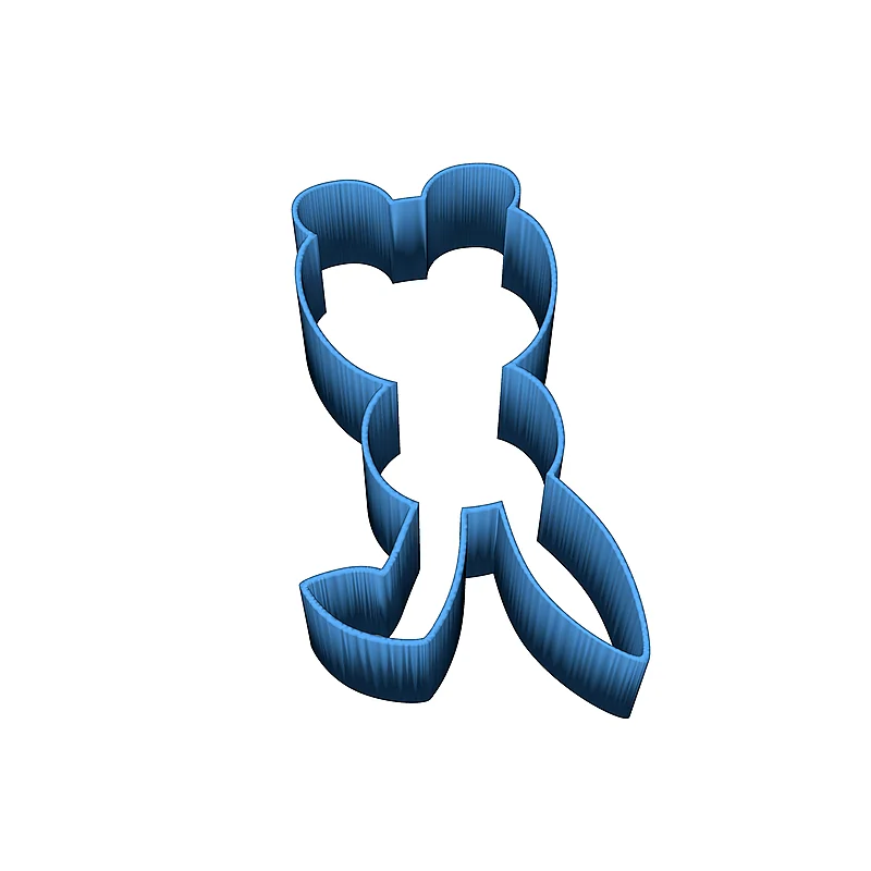 3D модель Формочка для печенья в виде кролика - фото 3