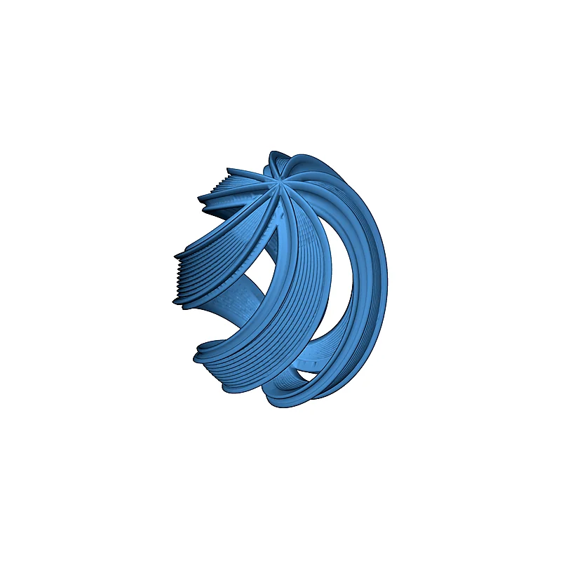 3D модель Модель Пасхального яйца 2026 с открытой спиральной лентой - фото 4