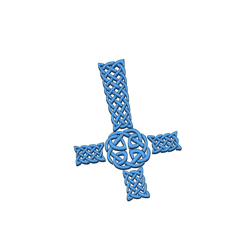 3D модель Кельтский крест для настенного декора - фото 10