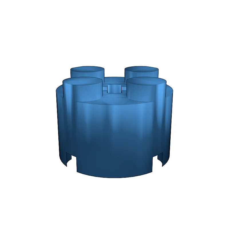 3D модель Лего-совместимый круглый камень 2x2 - фото 3