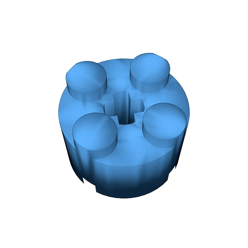 3D модель Лего-совместимый круглый камень 2x2 - фото 2