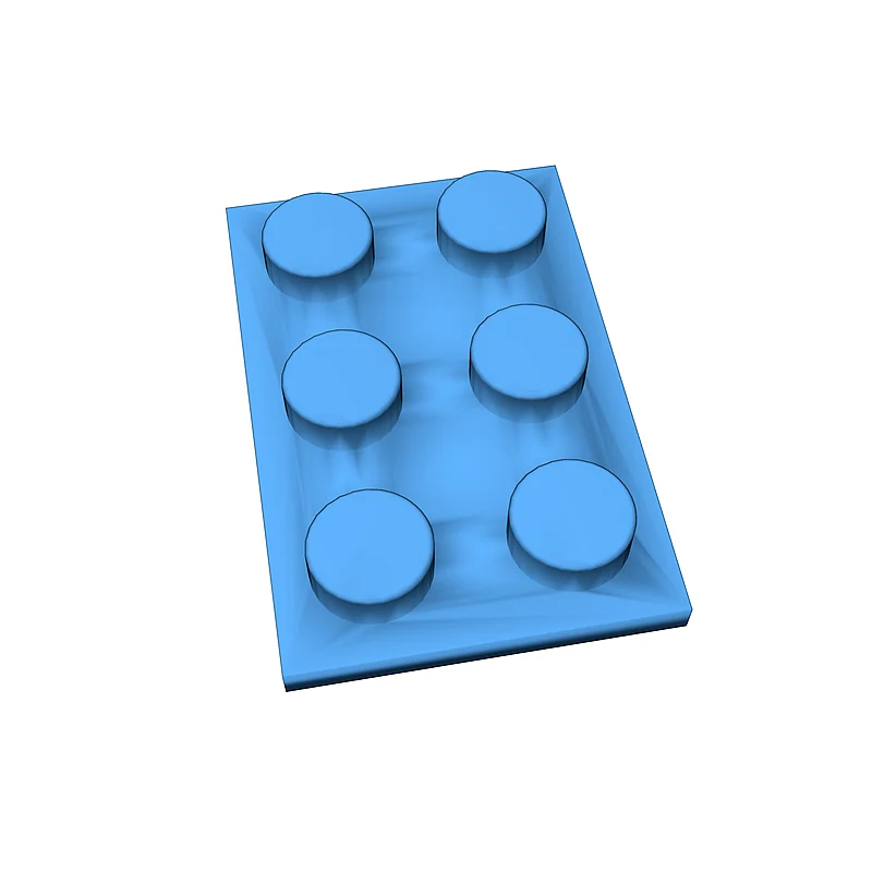 3D модель Модель 2x3 Slop Stone 3747 совместимая с Lego - фото 2