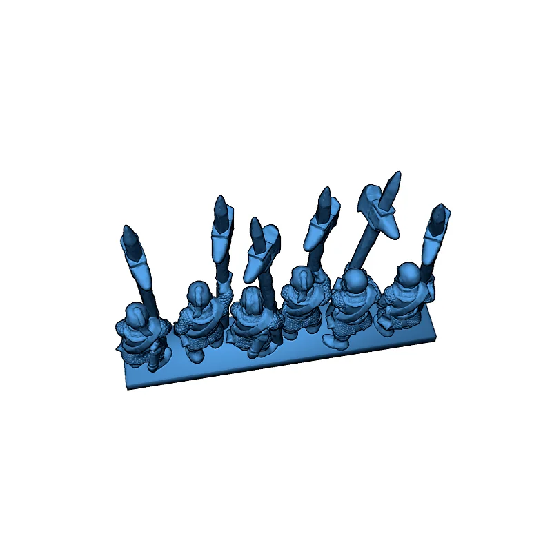 3D модель Модели Axemen of Lossarnach 10мм - фото 12