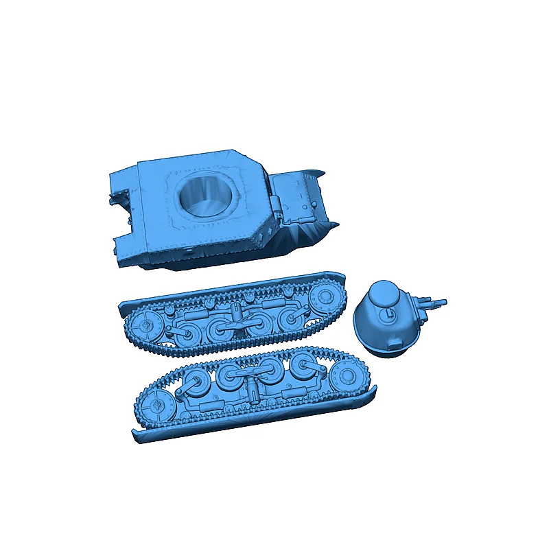 3D модель AMC 34: Модель с башней Berliet 1917 года - фото 3