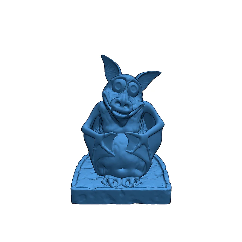 3D модель Пухлый вампирский летучая мышь на надгробии - фото 6