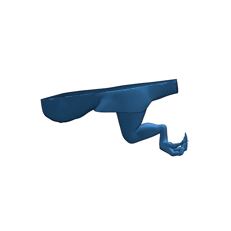 3D модель Дракон в позе с основанием - фото 23