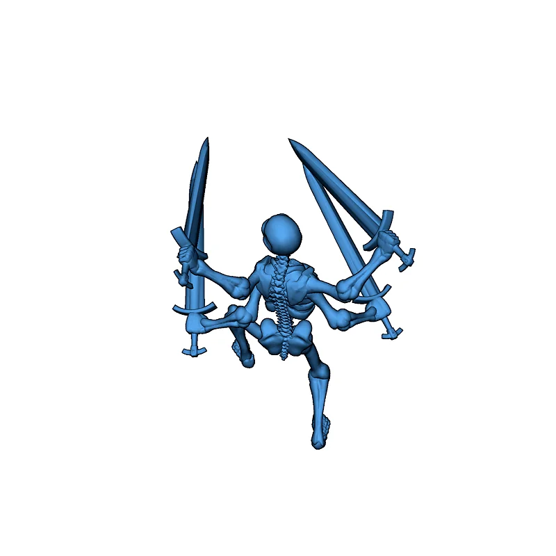 3D модель Четырехрукий скелет (2026) - фото 4