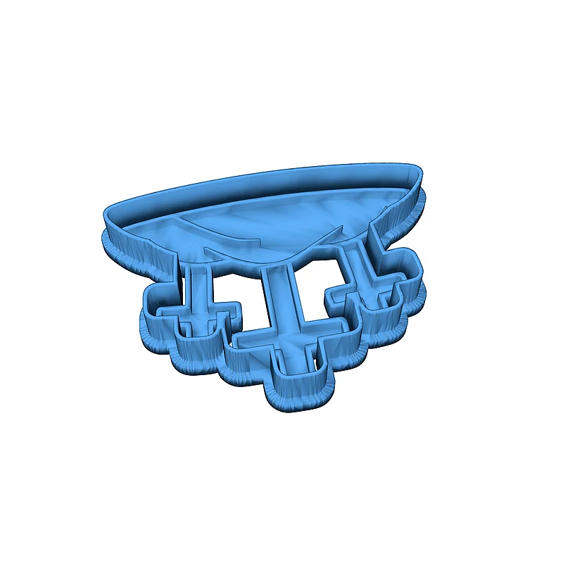 3D модель Куколка для печенья 'Крест на холме' для Пасхи - фото 4