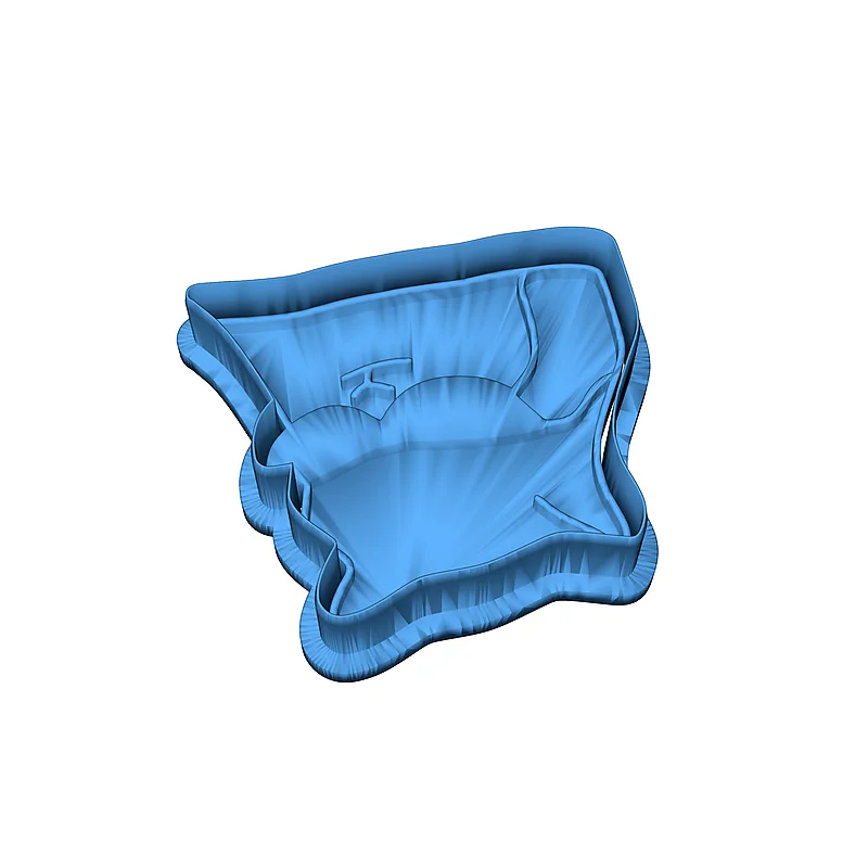 3D модель Формочка для печива "Кіт у окулярах" - фото 3